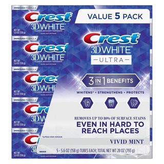 Kem đánh răng Crest 3D White Ultra 158 gram (Hàng Mỹ)