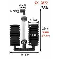 Lọc vi sinh đôi Xy-2831 và Xy-2822 | lọc tốt, kiểu dáng đẹp | Tiếu Guppy Store