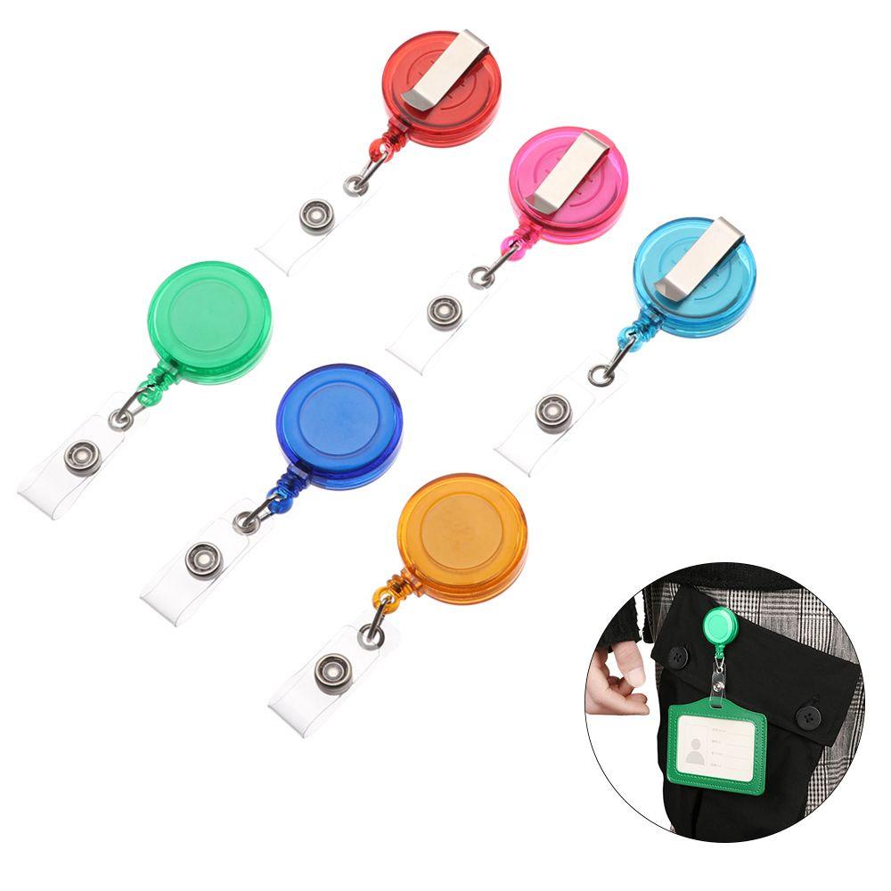 Bao Da Đựng Thẻ ID/Thẻ Tên Có Thể Thu Gọn 12 Màu Sắc Tiện Dụng