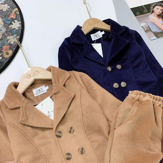 SÉT VEST DẠ 4 KHUY BÉ TRAI