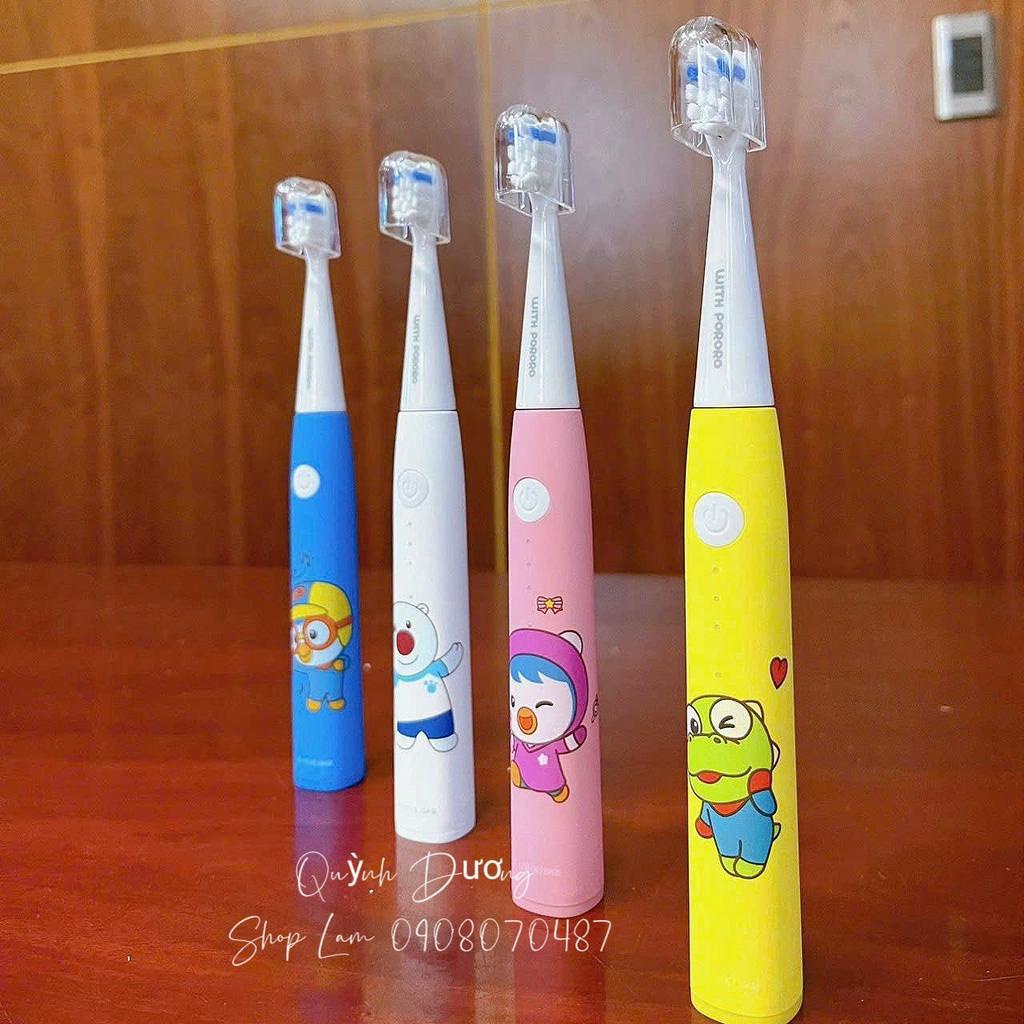 Set bàn chải điện Pororo cho bé Hàn Quốc