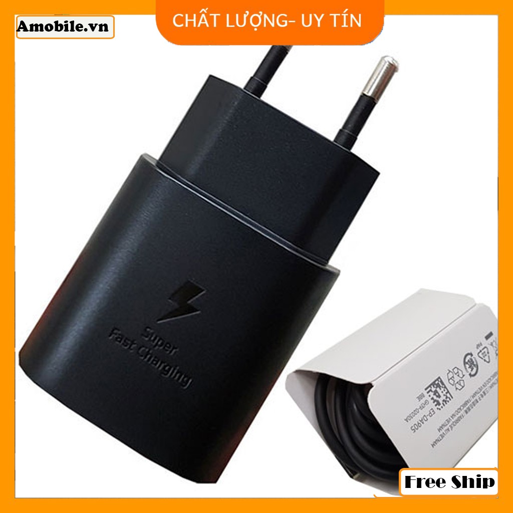 [Free Ship] Sạc Siêu Nhanh Samsung Galaxy Note 10/ Bộ Sạc cap siêu nhanh Samsung 25w dùng cho các dòng android