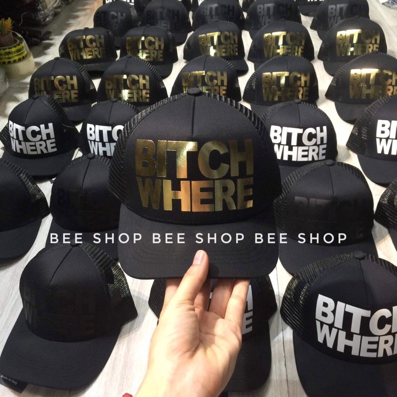 Mũ Bitch Where gáy lưới, mũ dsq - Bee Shop