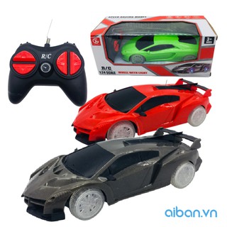 Xe điều khiển phát sáng 4 bánh 4 chiều RC Car Model racing No. 627-665