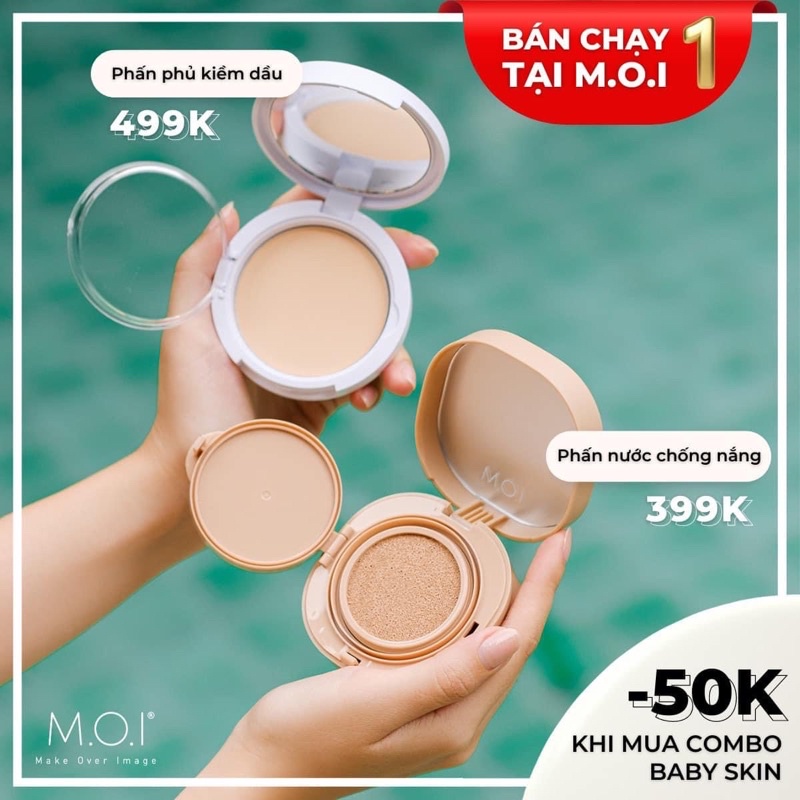 CHUẨN CHÍNH HÃNG Phấn Phủ Kiềm Dầu MOI COSMETICS