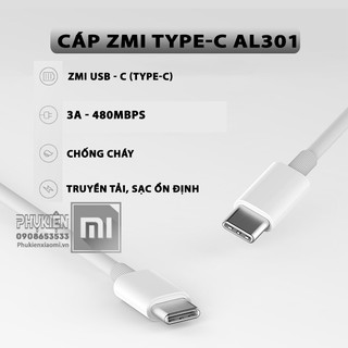 FREESHIP ĐƠN 99K_Cáp ZMI Type-C 2 đầu USB-C dài 1m5 - AL301