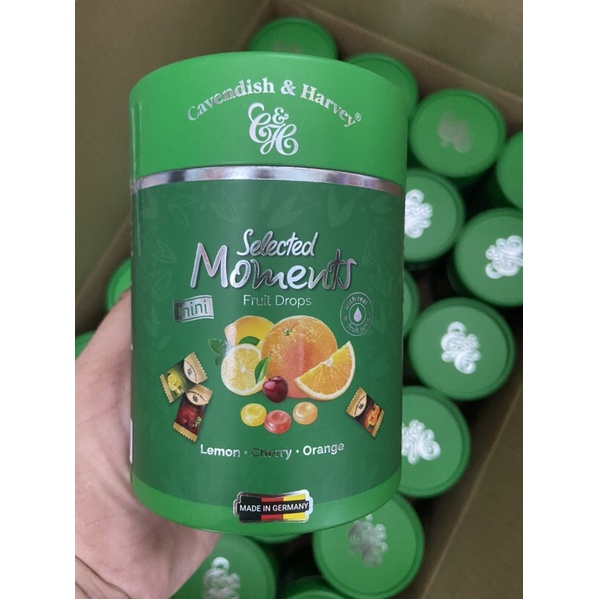 kẹo trái cây Đức C&amp;H hộp giấy 100g