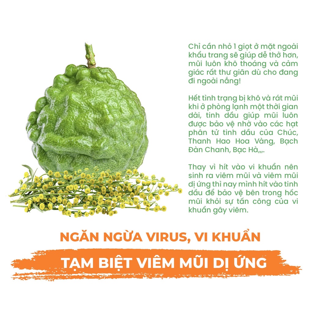 TINH DẦU KHẨU TRANG TCS 10ML