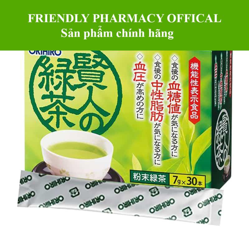 Trà xanh Orihiro Sage 30 gói hỗ trợ giảm mỡ máu và đường trong máu