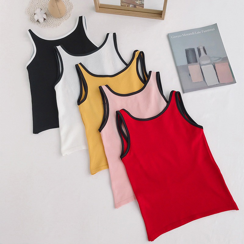 Áo Tank Top cổ tròn thiết kế hở lưng quyến rũ