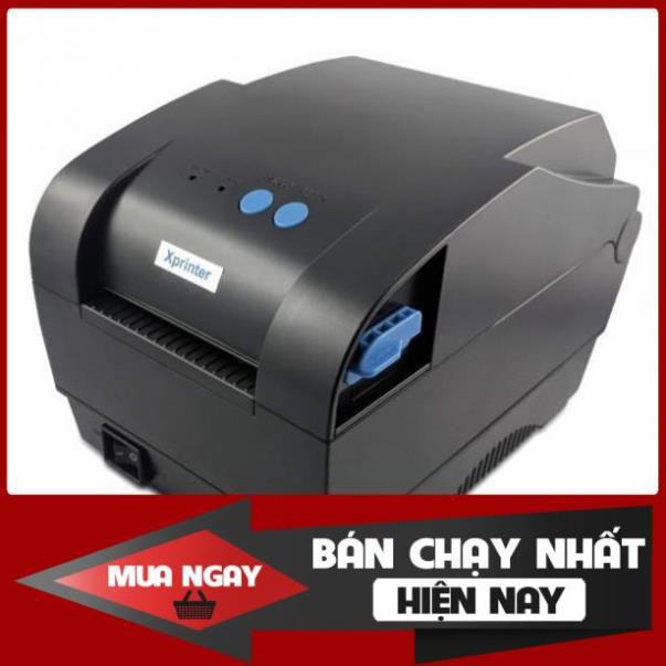 Máy in mã vạch, in tem nhiệt khổ 80mm (2 tem) Xprinter XP-365B - Hàng chính hãng