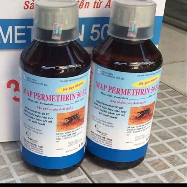 PHUN MUỖI MAP PERUMETHIN 50EC CHAI 1 LÍT (1000ml)