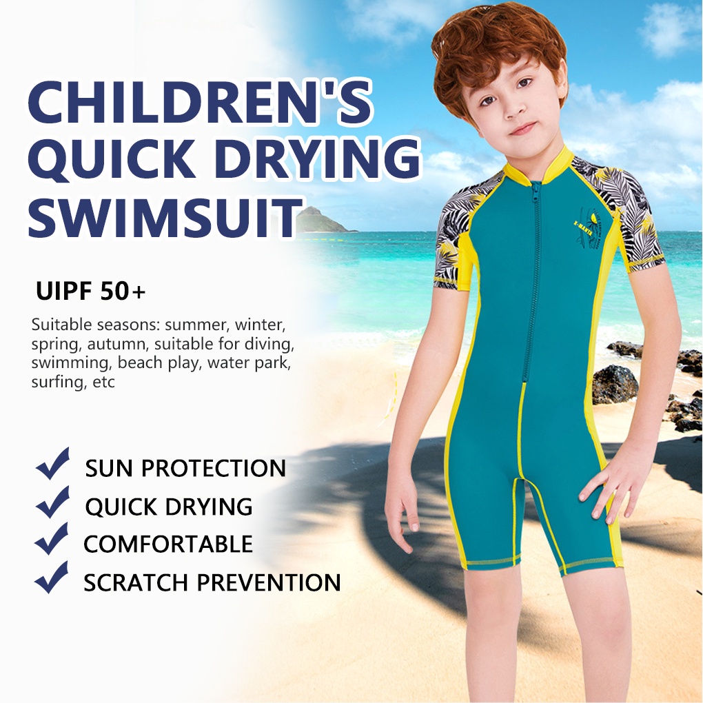 Đồ bơi dáng ngắn bảo vệ chống tia UV cho bé trai