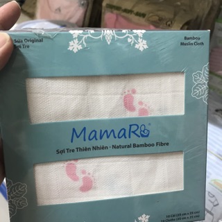 Khăn sữa Mamaru kích thướt 25x25cm
