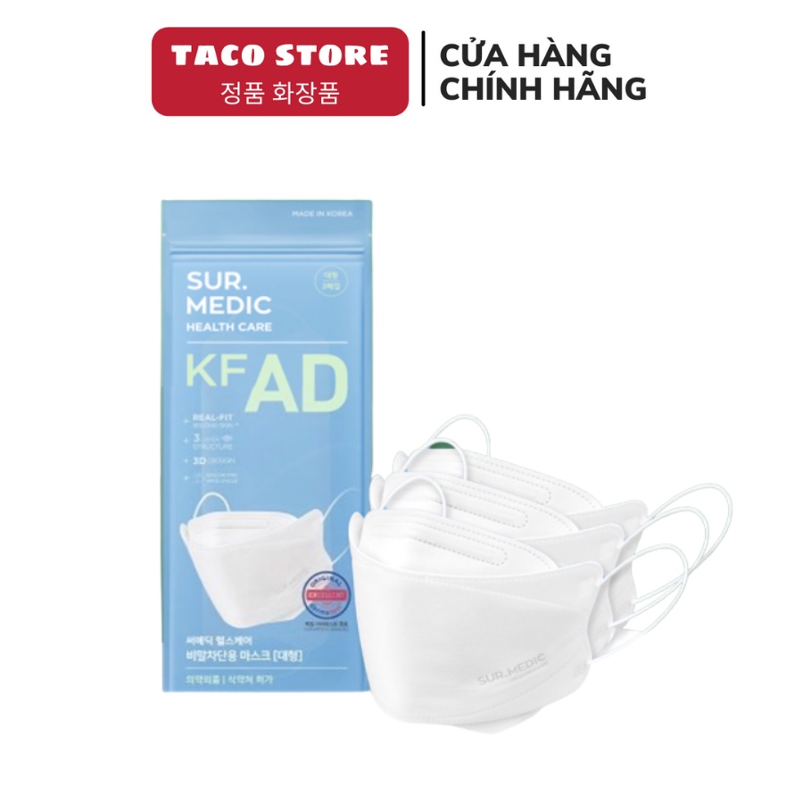 Combo 3 Cái Khẩu Trang Angel's Liquid Nano Ion 3 Lớp Kháng Khuẩn KF-AD 99.99%