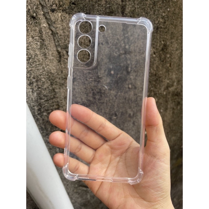 Ốp lưng dẻo chống sốc Samsung S21 FE Silicon gờ cao 4 góc trong suốt