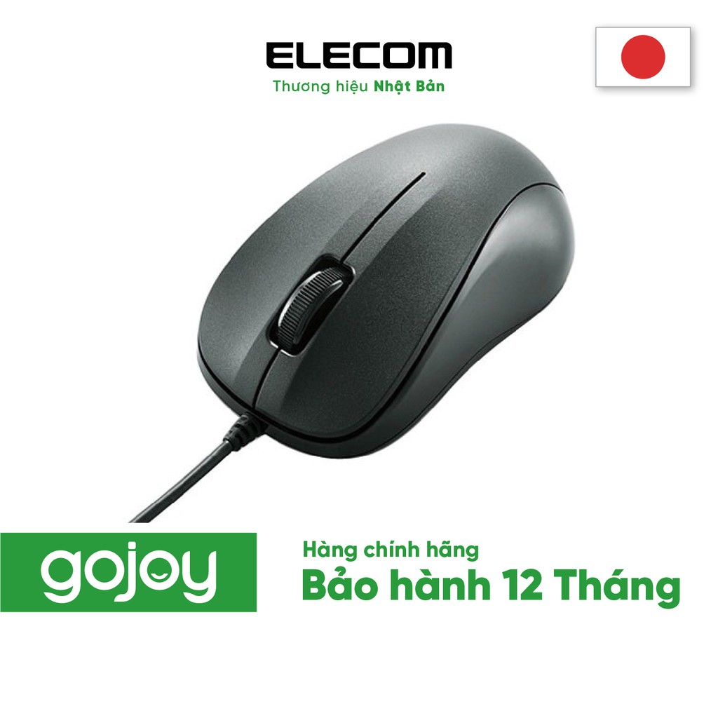 Chuột dây ELECOM M-K6URBK/RS 2 màu - Bảo hành 12 tháng chính hãng