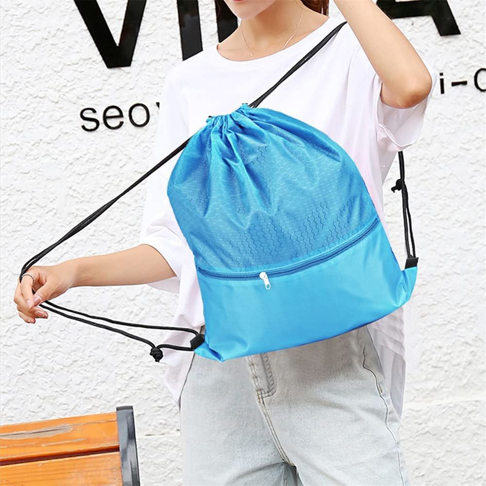 NIUYOU [Ready Stock] Waterproof Oxford Bag Foldable Drawstring Backpack