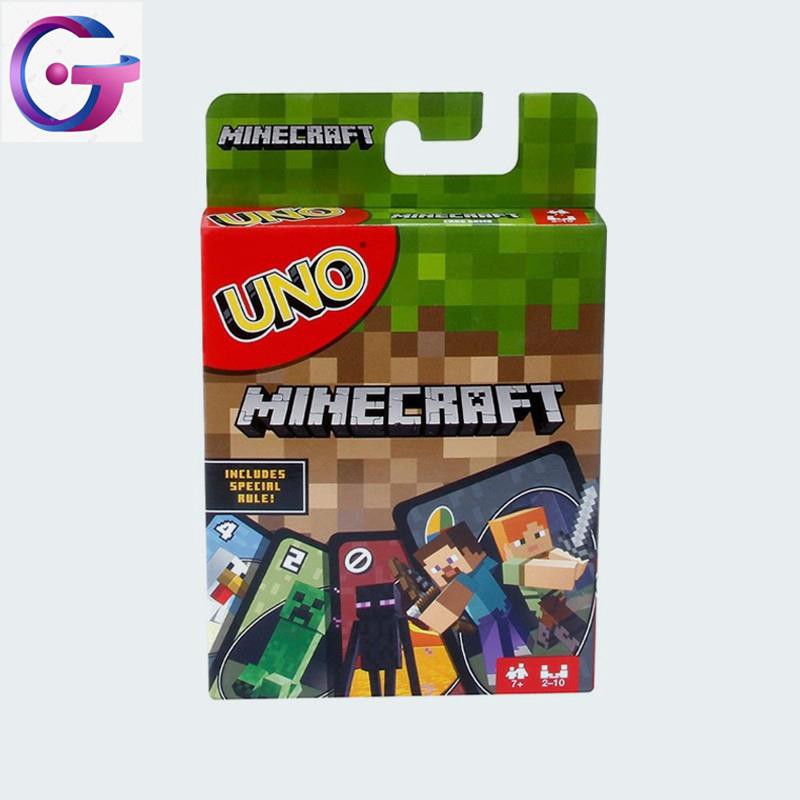 Bộ Bài Uno Minecraft Phiên Bản Tiếng Anh