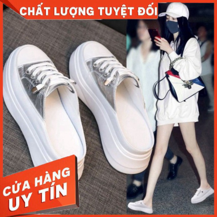 [FREE SHIP] Giày sục thể thao nữ tăng chiều cao 5cm thiết kế sang trọng