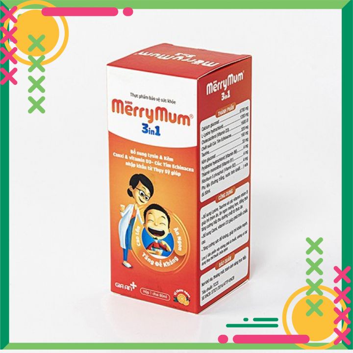 Siro MerryMum 3 in 1 - Siro ăn ngon - Giúp trẻ ăn ngon, hết táo bón, tăng cân tự nhiên Sữa Bột Enilac