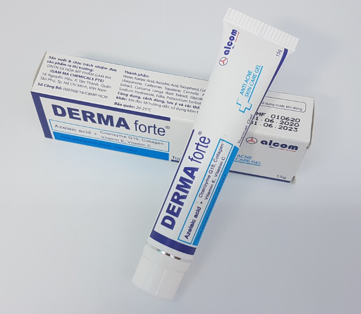 [Chính hãng] Gel Giảm Mụn, Mờ Thâm Và Ngăn Ngừa Hình Thành Sẹo Derma Forte Alcom 15g