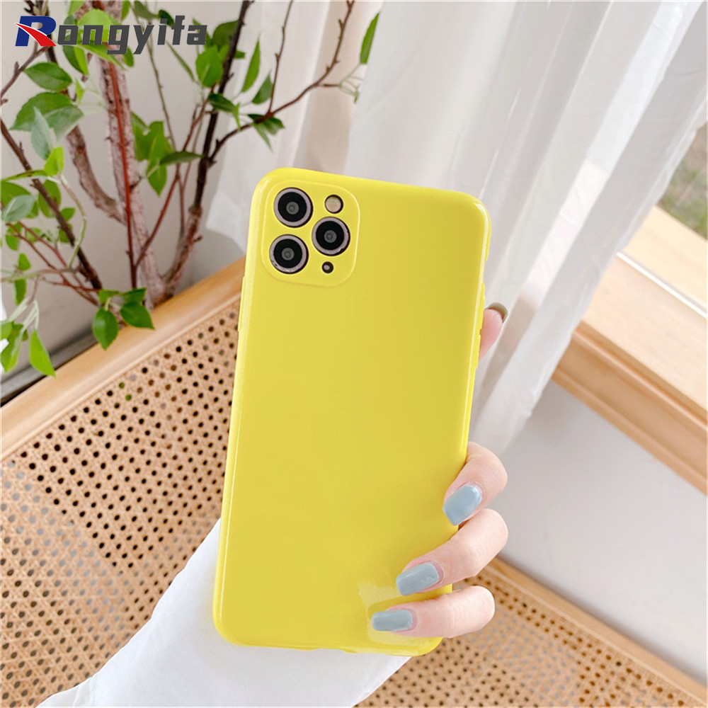 Ốp điện thoại màu trơn thời trang cho Xiaomi Redmi k30 k20 ultra note 8 7 poco f2 10x pro 5g