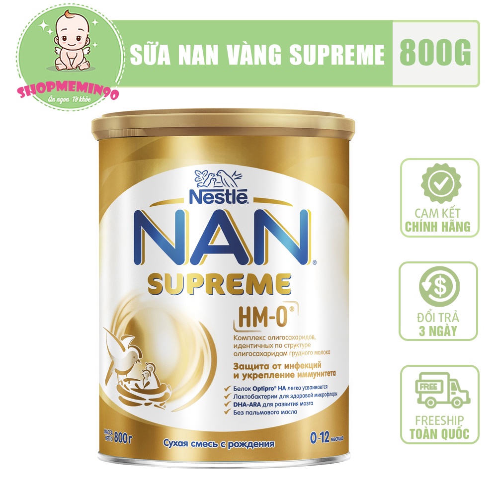Sữa Nan Vàng Supreme HMO Nga 800g 11/2022