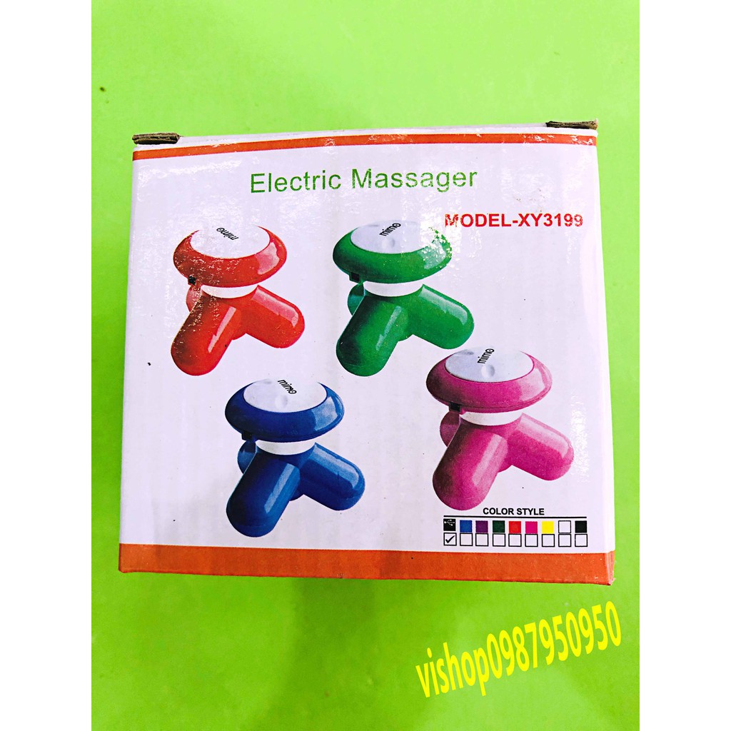 Máy massage mini cầm tay chân tròn