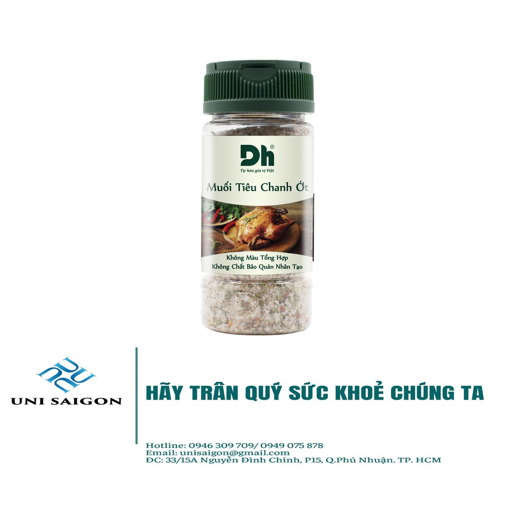 Hũ Muối Tiêu Chanh Ớt Tây Ninh - Thương hiệu DH Foods