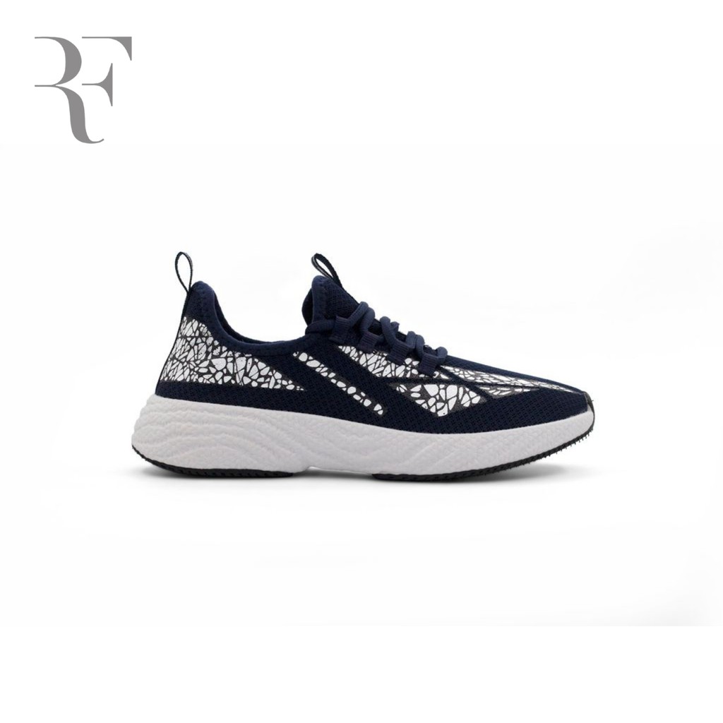 Giày Thể Thao Nữ Xanh Navy, Dáng Giày Sneaker Đế Độn, Đế Bánh Mì. Giày Thể Thao Chun.#Freya #noblesse#nesty#TD120210