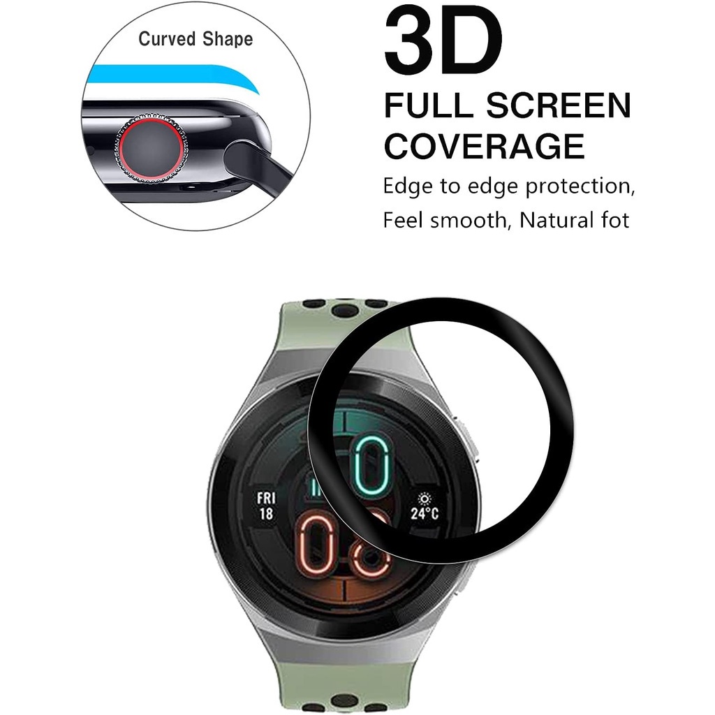 Miếng dán bảo vệ màn hình cong 3D cho đồng hồ thông minh Huawei Watch GT 2e
