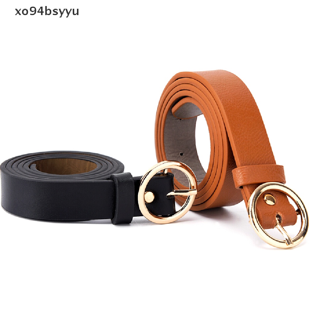 Thắt Lưng Da Pu Khóa Tròn Kim Loại Phong Cách Boho Thời Trang Cho Nữ xo94bsyyu