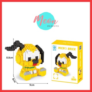 Xếp hình lego chó Pluto - Miniblock Mickey Mouse