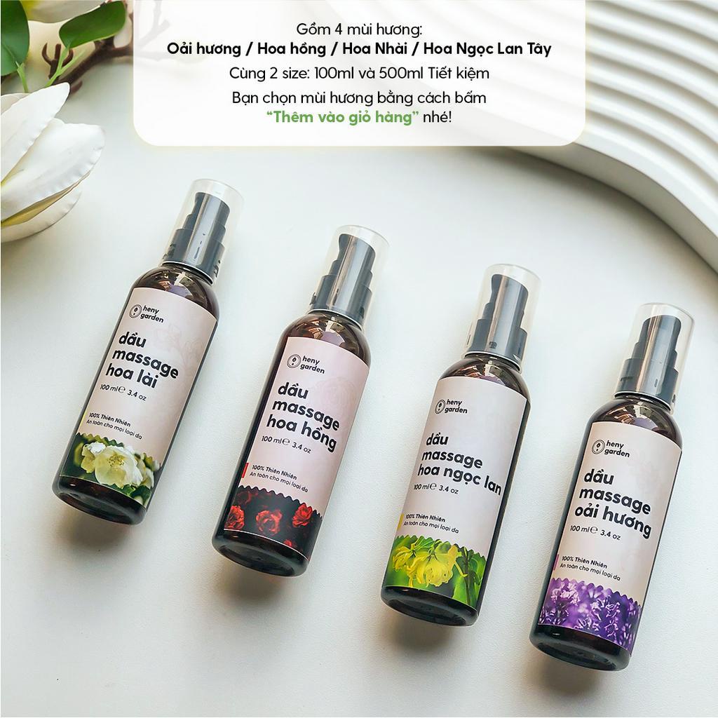 Dầu Massage Body Dưỡng Da Từ Thiên Nhiên HENY GARDEN