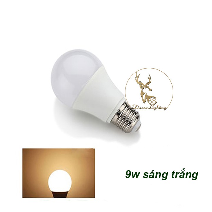 Bóng Đèn LED trang trí Tròn 9W Cao Cấp 68Lighting LP0181 (Sáng Trắng/Sáng Vàng)