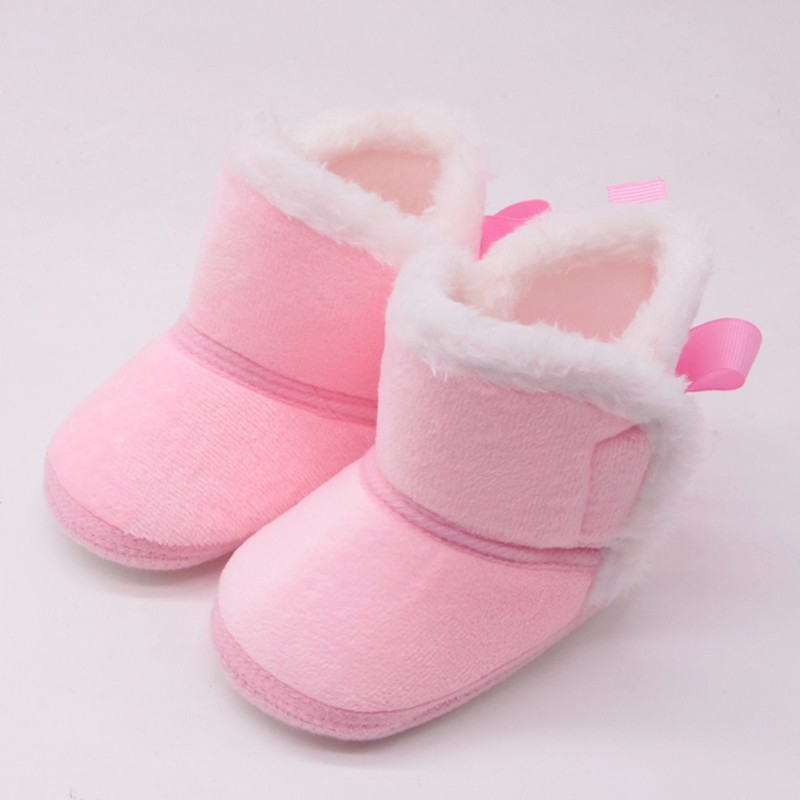 Giày bốt vải lông giữ ấm thời trang mùa đông cho bé