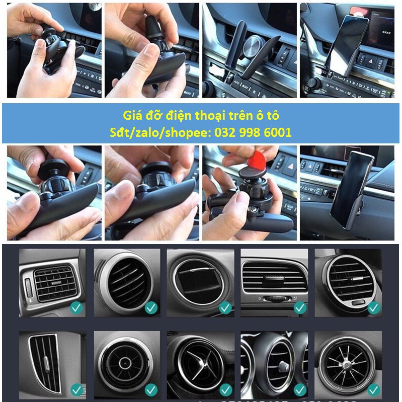 Giá treo điện thoại thông minh trên ô tô [ĐƯỢC XEM HÀNG TRƯỚC KHI THANH TOÁN] thatlung_hanoi