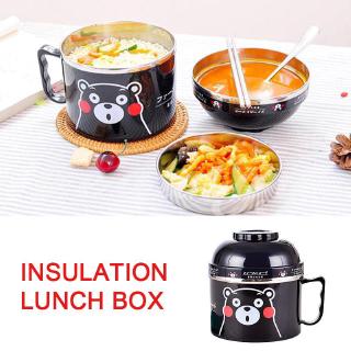Hộp đựng thức ăn 2 tầng bằng thép không gỉ