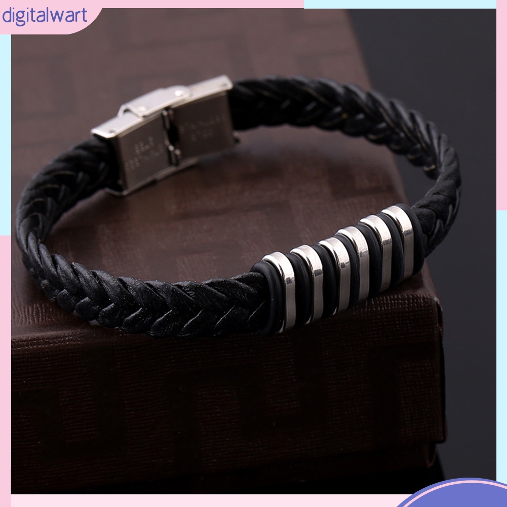 Vòng Đeo Tay Giả Da Phong Cách Cá Tính Dành Cho Nam