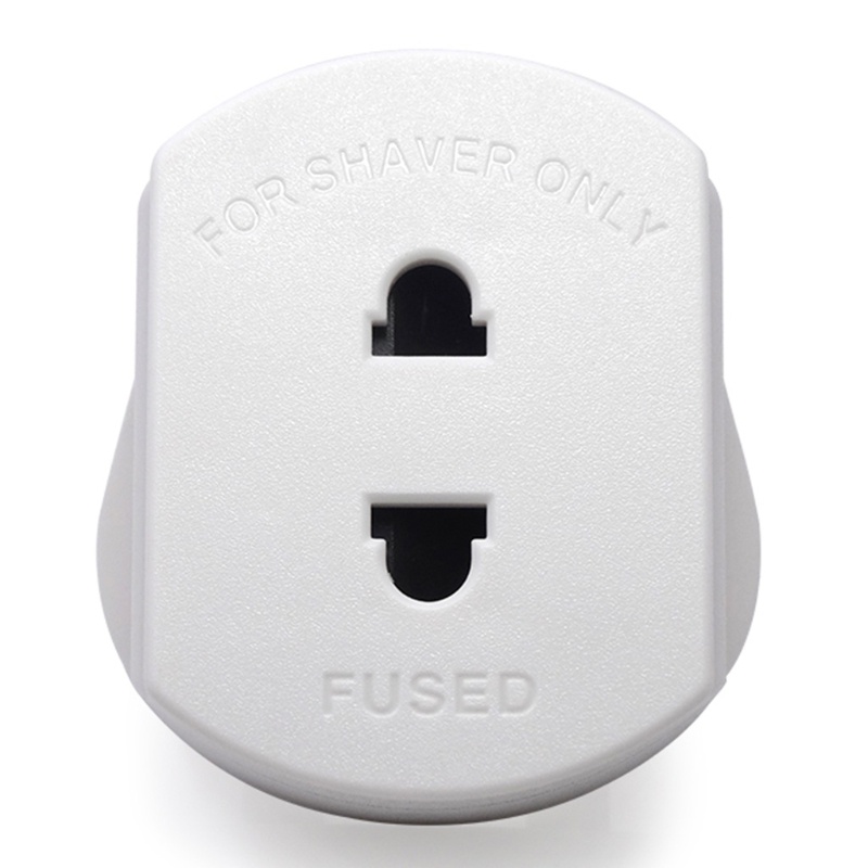 Ổ Cắm Chuyển Đổi 3 Chấu Sang 2 Chấu EU 1A Cho Bàn Chải Đánh Răng Điện