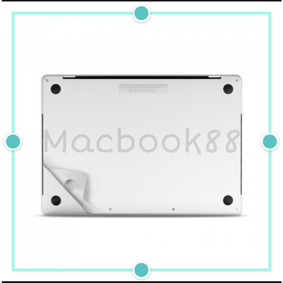 Bộ Dán Macbook chính hãng JCPAL 5 In 1 Silver - (Đủ Dòng)