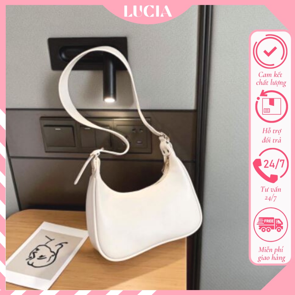 Túi xách nữ đeo chéo dáng thuyền da dày hàng đẹp thời trang mẫu mới LUCIA STORE TXN05