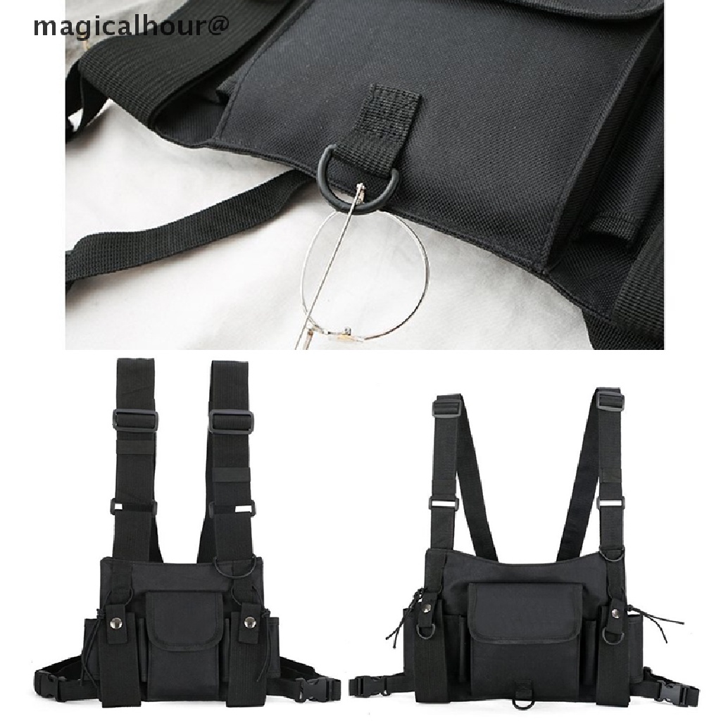 Túi Đeo Chéo Ngực Bằng Nylon Đa Năng Phong Cách Hip Hop Mới