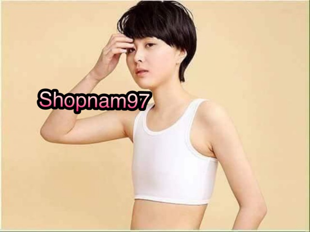 Áo Nịt Ba Lỗ Lửng tomboy có bản bó trước ngực