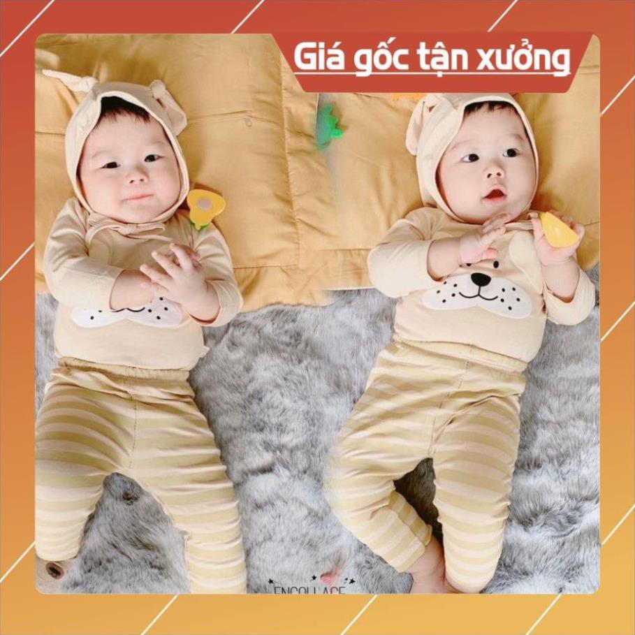 Bộ tai thỏ thu đông QUỐC DÂN bé trai bé gái MINKY MOM [GÍA GIẢM SÂU] đồ bộ dài tay trẻ em kèm mũ nón 100% chất thun lạnh