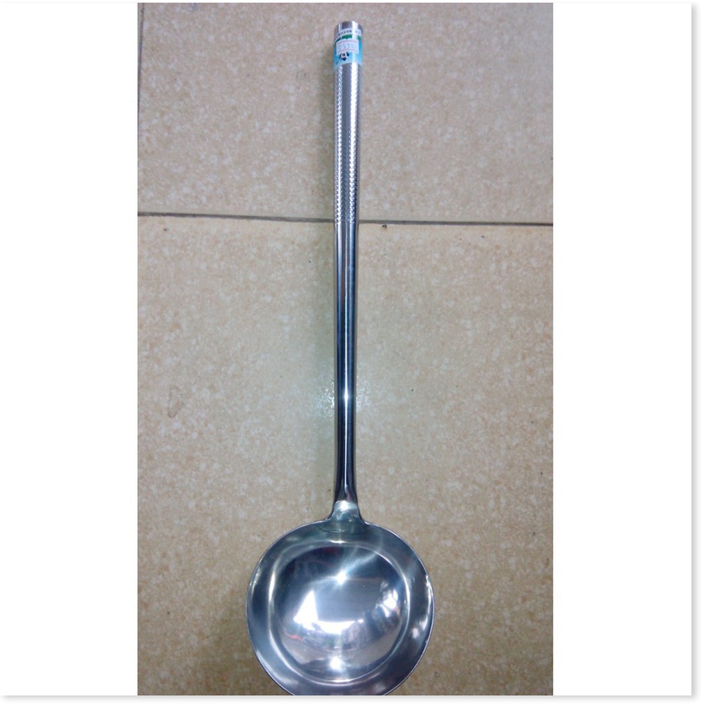 muôi canh, xẻng xào, xẻng lật inox size đại dành cho bếp ăn tập thể, nhà hàng, khách sạn