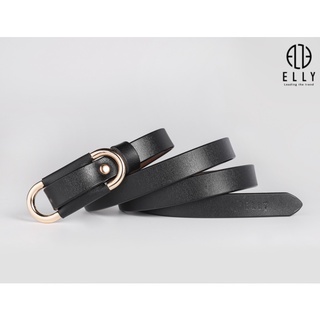 [Deal sang chảnh]  Dây thắt lưng nữ cao cấp da thật ELLY – ED57