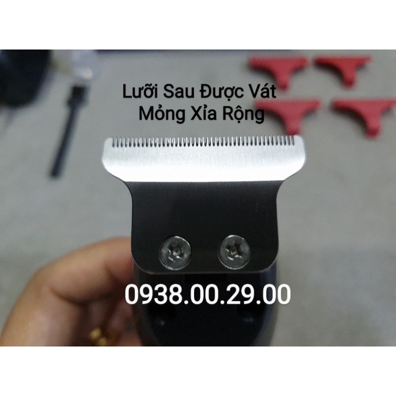 Tông Đơ Cạo Viền Chính Hãng Kemei 5026 Lưỡi Thép T-Blade 440C Siêu Bén.(Ảnh thật)