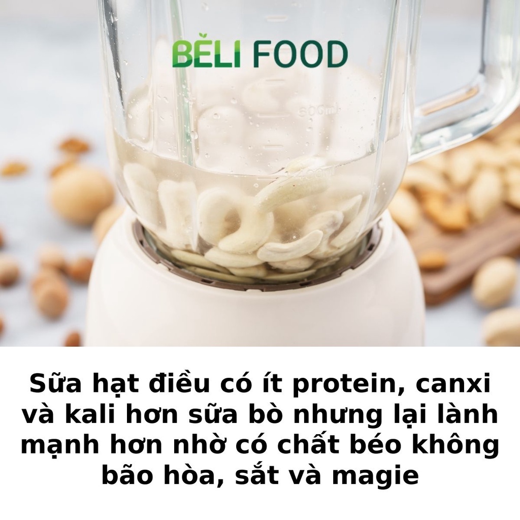 Hạt điều tươi sống nhân trắng vỡ Bình Phước 500g dùng nấu sữa hạt, muối vừng, ăn dặm cho bé, ăn chay, eatclean